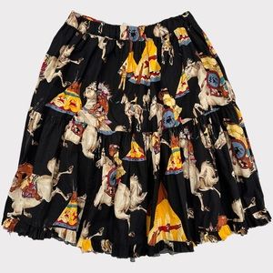 Vintage Alexander Henry Native American Broomstick Skirt